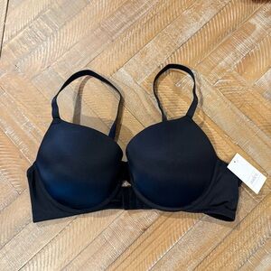 NWT Auden Black Demi T-shirt Push-up Bra